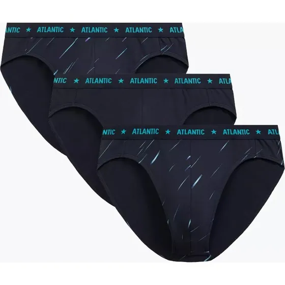Atlantic 3MP-207/25 A'3 Slip Męski, 95% Bawełna, 5% Elastan, S-2XL