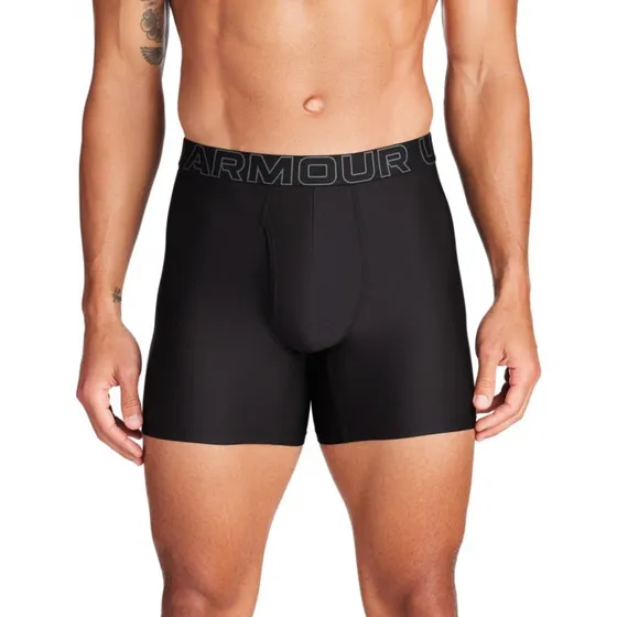 Under Armour Męskie Bokserki UA Perf Tech Mesh 6in 3-pack Czarny