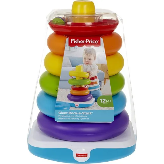 Fisher Price Gigapiramidka Duża z Kółkami