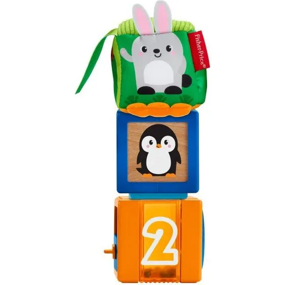 Fisher Price Sensoryczne Klocki Zwierzątka GJW13