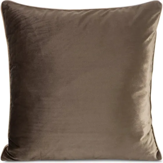 Eurofirany GAJA2 Poszewka 60x60 cm ciemnobrązowa z lamówką