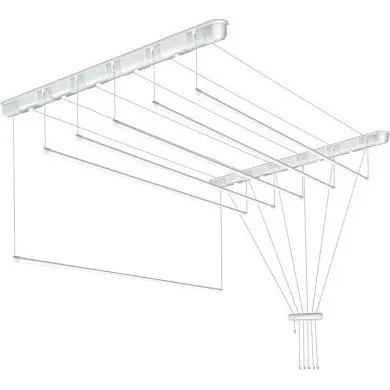 Sepio Suszarka Sufitowa 6 Prętów 100 cm Biała