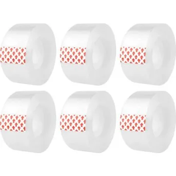 Tape 40mic 24mm x 30m 6szt - Przezroczysta taśma samoprzylepna PP