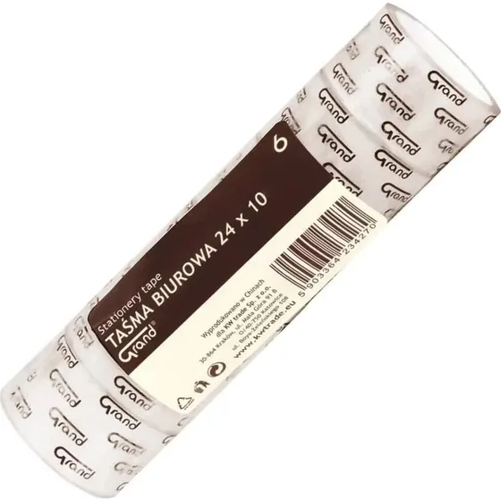 Grand Taśma Klejąca Biurowa 24x10 mm x 6 szt.