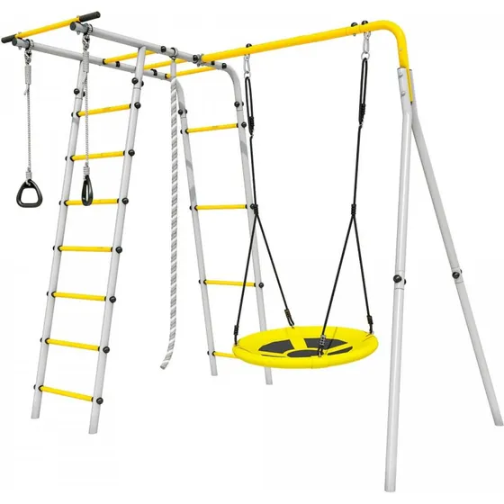 Lena Polanka Bociane Gniazdo - plac zabaw z drabinkami i lina