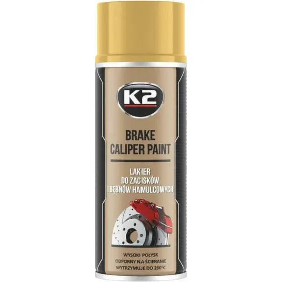 K2 Brake Caliper Paint Złoty 400ml, lakier do zacisków 260°C