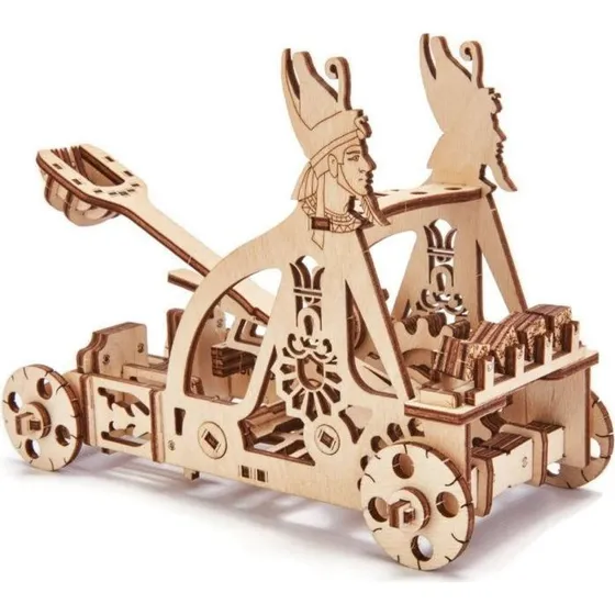 Wood Trick Katapulta 3D – Puzzle mechaniczne z drewna