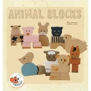 Egmont Toys Drewniane Klocki Konstrukcyjne Farma