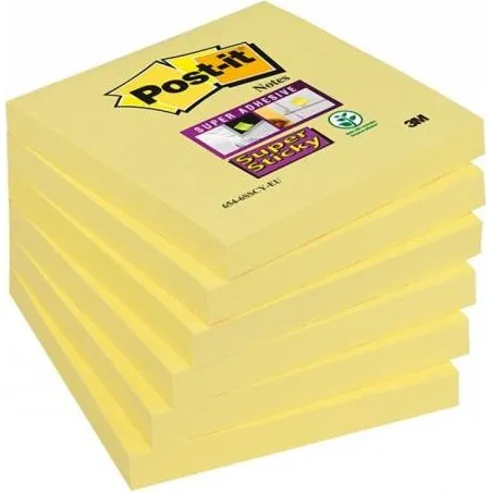 3M Post-it Super Sticky Notes 76x76 mm, żółty, 90 sztuk