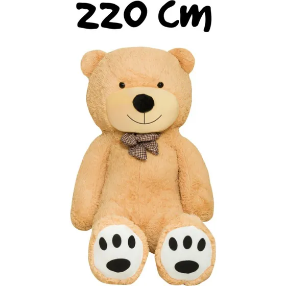 TEDBI Duży Miś Pluszowy 240 cm Beżowy