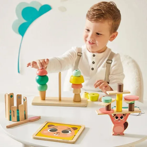 Janod 3 lata+ Zestaw zabawek edukacyjnych Box