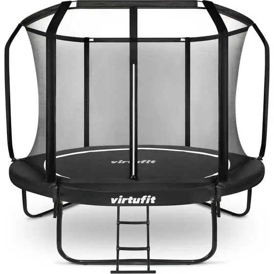 Virtufit Trampolina Premium 366 cm z Siatką Bezpieczeństwa Czarna