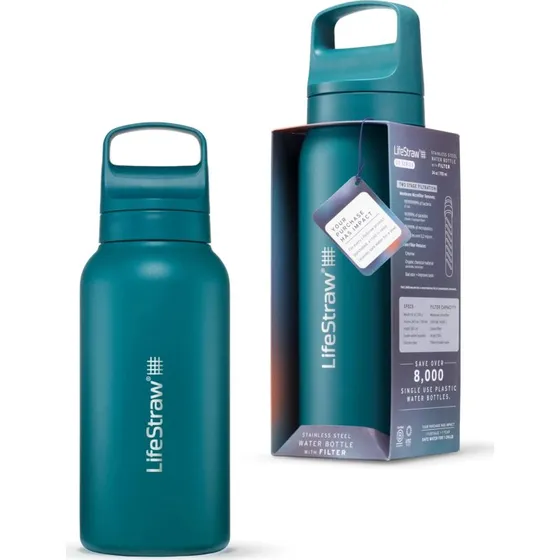 LifeStraw Go 2.0 Stainless Steel 1000 ml - Aegan Sea