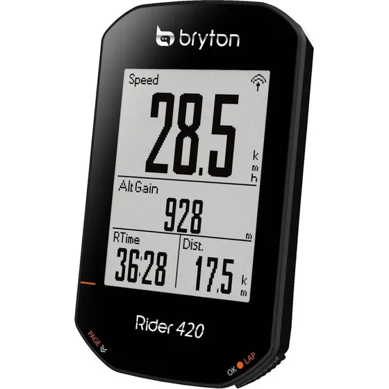 Bryton Rider 420T CAD+HR - Komputer rowerowy z GNSS