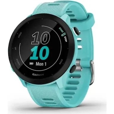 Garmin Forerunner 55 Turkusowy – Smartwatch GPS dla biegaczy