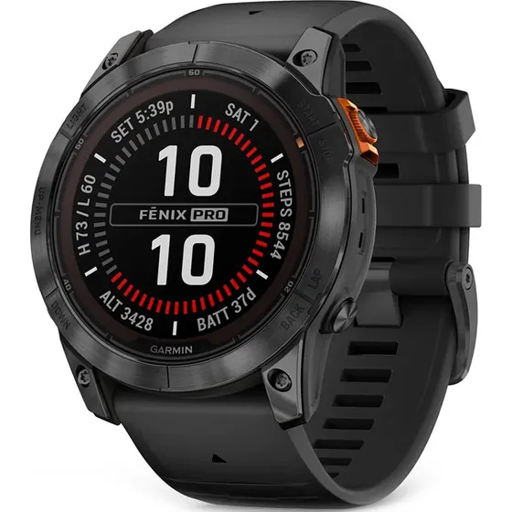 Garmin Fenix 7X Pro Solar 51 mm Szaro-Czarny