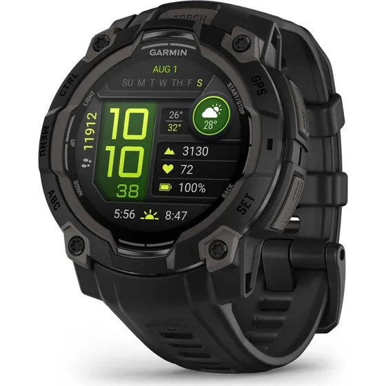 Garmin Instinct 3 AMOLED 45 mm Czarny z paskiem