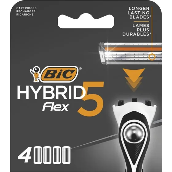 BIC Hybrid Flex 5 Wkłady do Maszynki 4 szt
