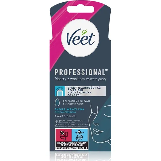 Veet Kasvovahanauhat 40 szt. do włosów