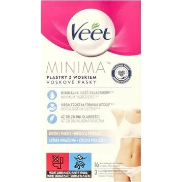Veet Minima Wosk do Depilacji Bikini i Pachy 16 szt