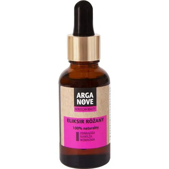 Arganove Eliksir Różany 30ml – Serum do twarzy z olejem różanym