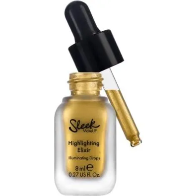 Sleek Highlighting Elixir Drippin' Płynny rozświetlacz Złoty