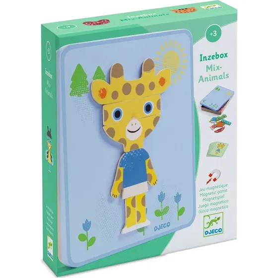 Djeco Inzebox Magnetyczne Puzzle ZWIERZĘTA