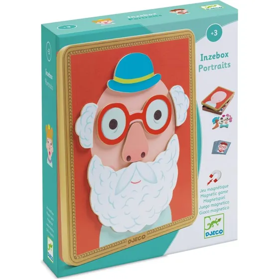 Djeco Inzebox Magnetyczne Puzzle Portrety
