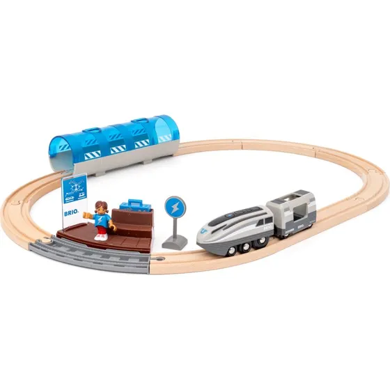 Brio Zestaw kolejowy Turbo z pociągiem turbo