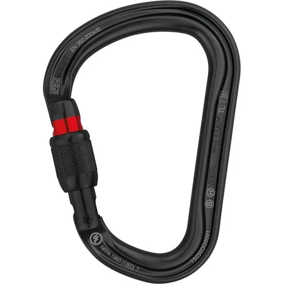 Petzl WILLIAM Screw-Lock Karabinek Asymetryczny