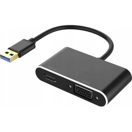 Pawonik USB 3.0 do HDMI + VGA Konwerter