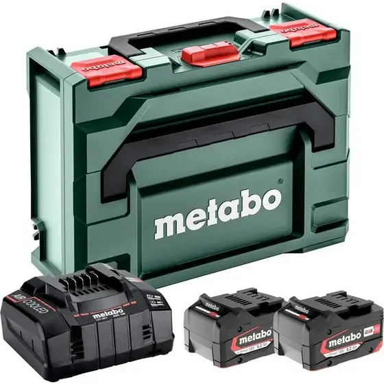 Metabo Zestaw akumulatorów 2x 5,2 Ah + ładowarka ASC 30-36 V