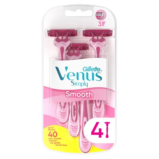 Gillette Simply Venus 3 Jednorazowe Maszynki Do Golenia 4 Szt.