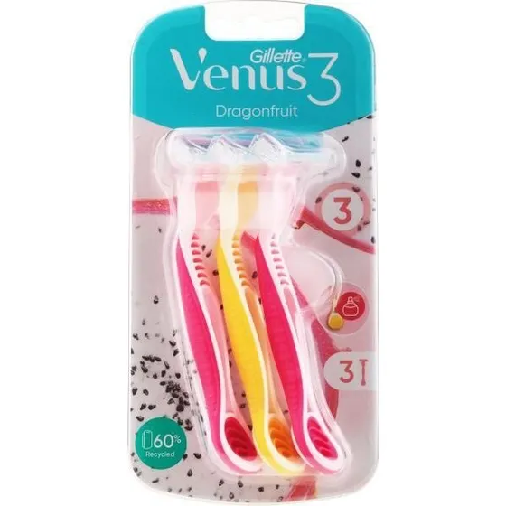 Gillette Venus 3 Dragonfruit Maszynki Jednorazowe, 3 szt.