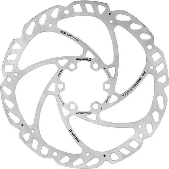 Swissstop Tarcza Catalyst One 160mm 6 śrub srebrna