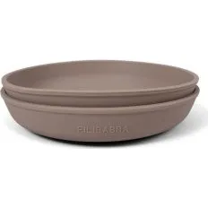 Filibabba Silikonowe Talerzyki 2szt. Warm Grey