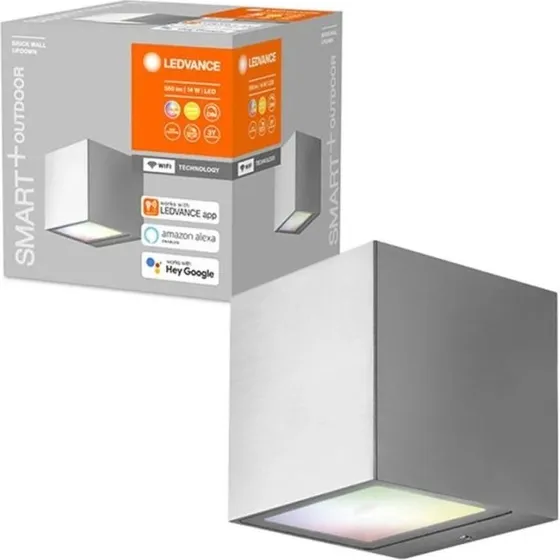 LEDVANCE SMART+ WiFi Outdoor Brick, srebrny, 14W, 550 lm