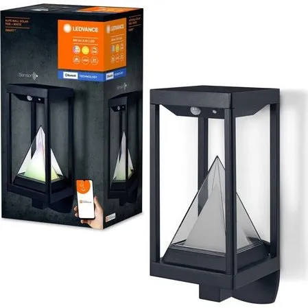 LEDVANCE Smart+ Solar Wall RGB 6W, czerwona