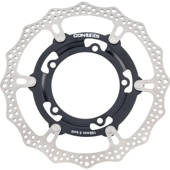 Contec CDR-5B Tarcza Hamulcowa O160mm 5-otwor Stal Nierdzewna Srebrny/Czarny