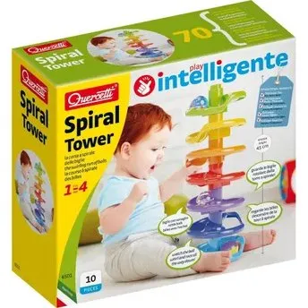 Quercetti Super Spiral Tower – tor kulkowy dla dzieci od 1 roku