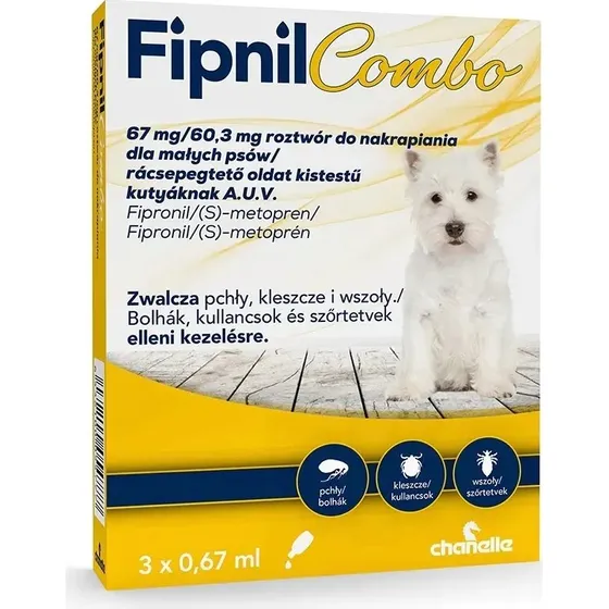 APTUS Fipnil Combo S Pies 2-10 kg 3 pipety