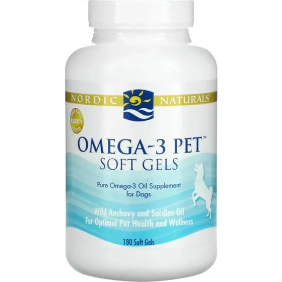 NORDIC NATURALS Pets Omega-3 180 kaps.