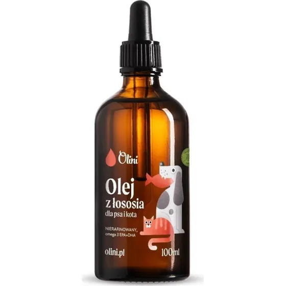 Olini Olej z łososia dla psa i kota 100 ml