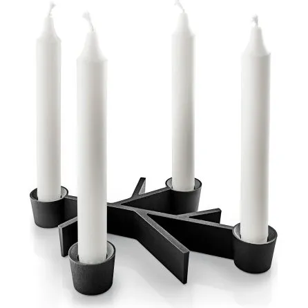 Eva Solo Twig - świecznik aluminiowy czarny 23 cm