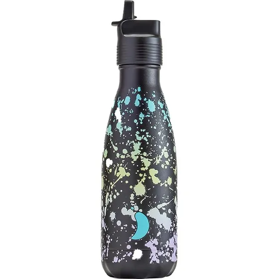 Chilly's ORIGINAL KIDS Butelka do Wody 350 ml Czarna Mazy