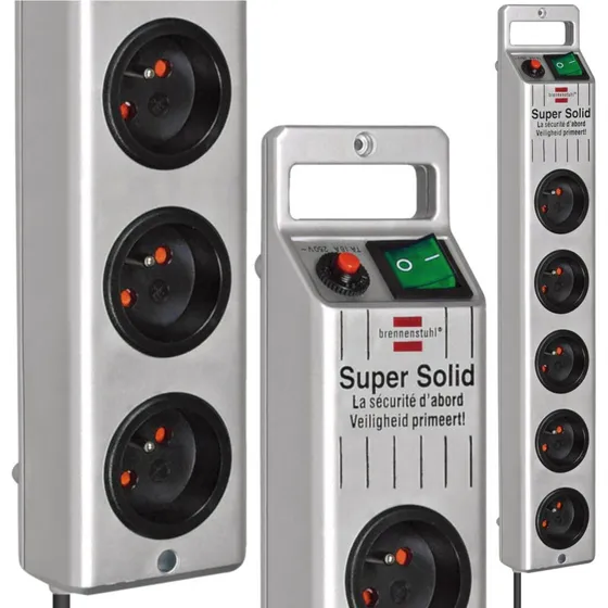 Brennenstuhl Super-Solid-Line 5 gniazd 2,5m srebrna