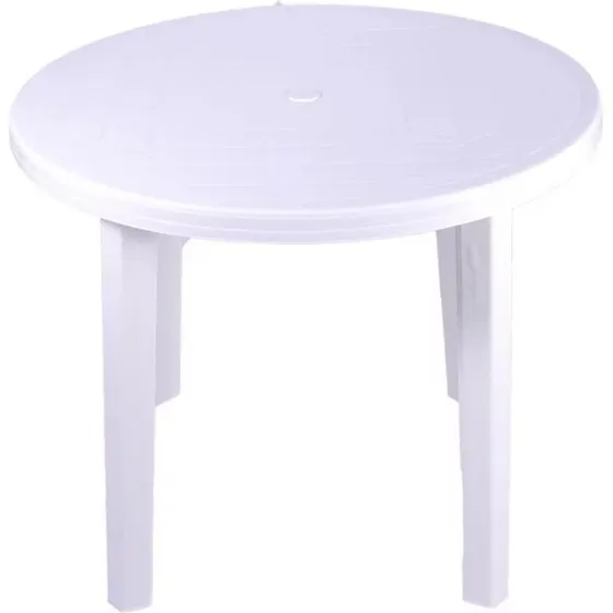 Opal Stół Ogrodowy Biały 90 cm
