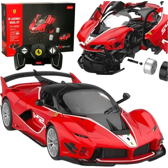 Rastar 96900 Ferrari 1:18 RC, zestaw do złożenia, czerwony