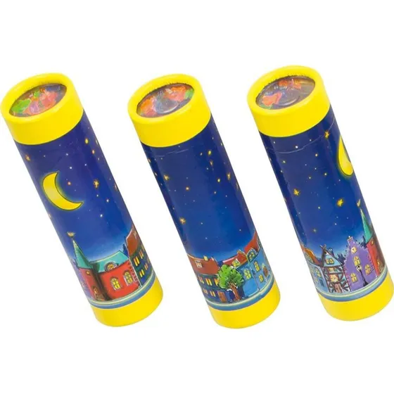 Kalejdoskop Noc – zabawka wizualna z koralikami, 12 x 3,5 cm