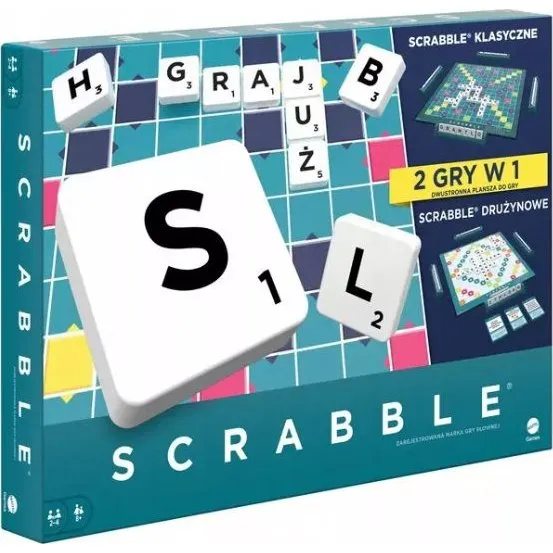 Mattel Scrabble Original 2 w 1 – klasyczna gra słowna
